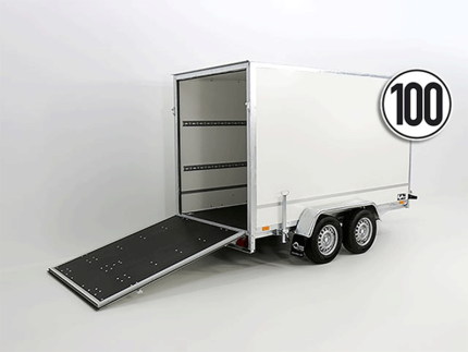 Kofferanhänger BK 146x357cm Höhe:180cm 2,0t|Rampe-Neu