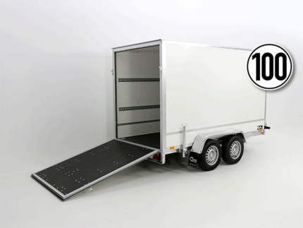 Kofferanhänger BK 146x304cm Höhe:180cm 2,0t|Rampe-Neu
