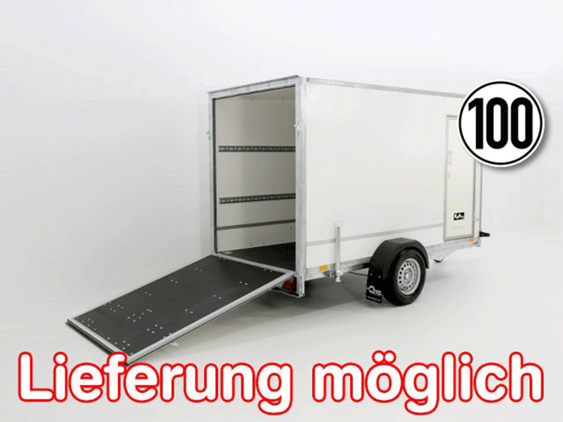 ANAHNAGER.png Kofferanhänger BK 146x304cm Höhe:180cm 1,3t|Rampe|Tür-Neu – Bild 1