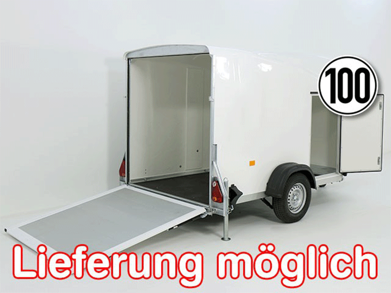 ANHAGER.png Debon Kofferanhänger DK Vollpoly H:160cm|neues Modell|weiß-Neu – Bild 1