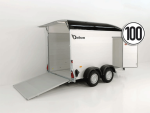 Debon Kofferanhänger Cargo  H:200cm 2,0t|Alu|Polybug|Tür|schwarz-Neu