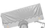 Garden Trailer 264/2 KIPP mit Stützrad, 80 cm und grauer Plane-Hochplane-Neu – Bild 4