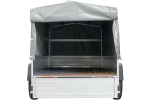 Garden Trailer 264/2 KIPP mit Stützrad, 80 cm und grauer Plane-Hochplane-Neu – Bild 5