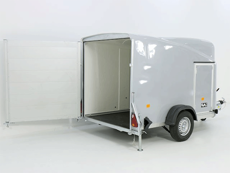 imgi_58_ANHANGER-4 Debon Kofferanhänger DK Vollpoly H:160cm|neues Modell|grau-Neu – Bild 1