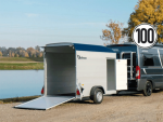 Debon Kofferanhänger Cargo H:190cm 1,3t|Alu, Polybug|Tür|blau-Neu – Bild 7