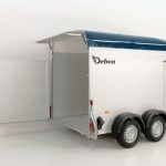 Debon Kofferanhänger Cargo H:200cm 2,0t|Alu|Polybug|Tür|blau-Neu