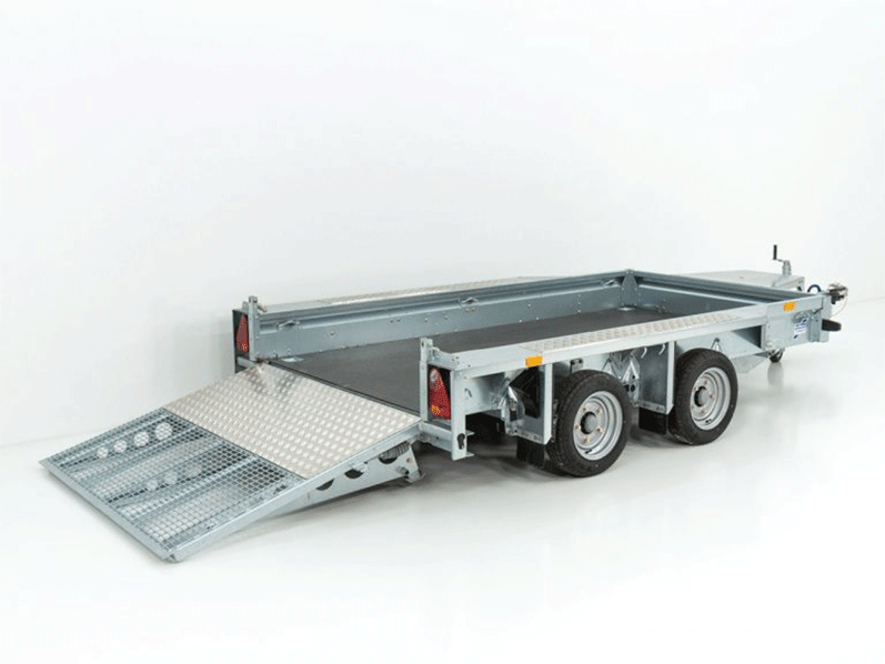 ifor williams baumaschinenanhanger gx105 27tauffahrrampe neu